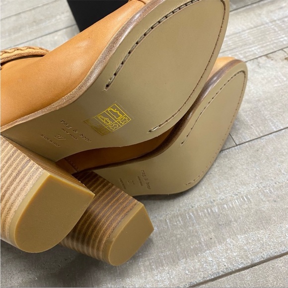 rag & bone Tan Leather Ankle Boots - Picture 4 of 16